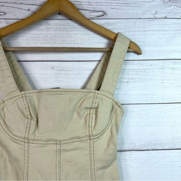 Urban Outfitters Golden Hour Denim Buckle Mini Dress Size XS - Picture 6 of 12